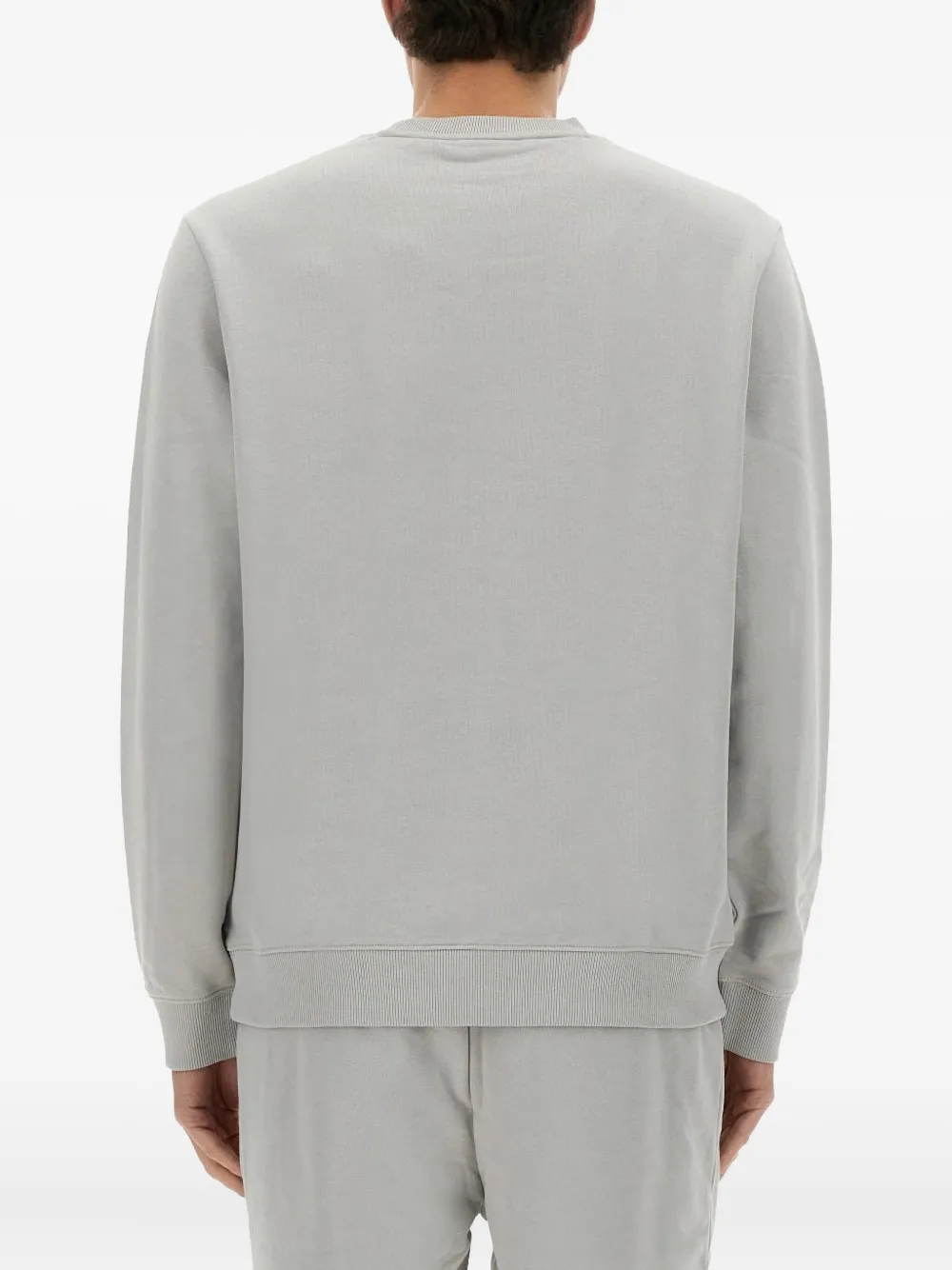 HUGO Sweater met logopatch Grijs