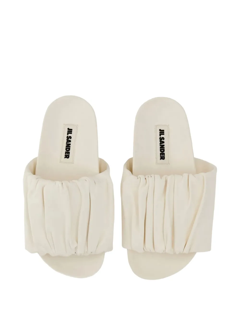 Jil Sander ruched-detail sandals Beige