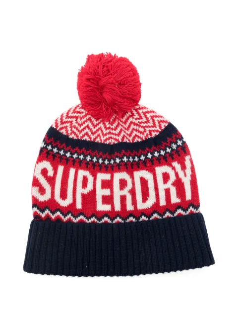 Superdry gorro con detalle de pompón