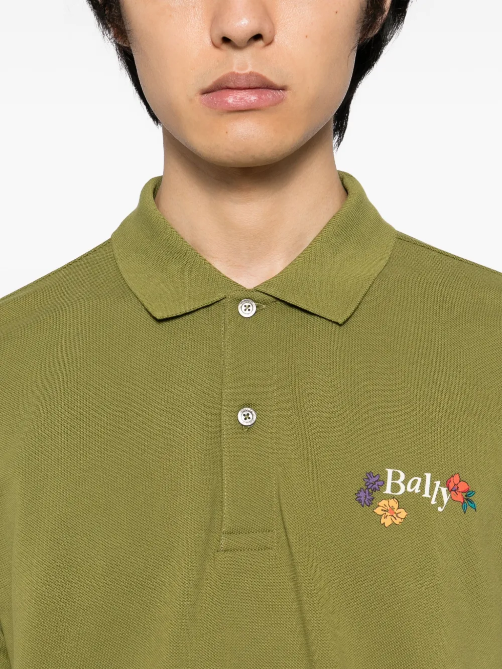 Bally Poloshirt met logo Groen