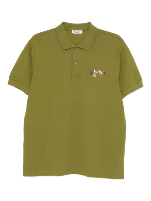 Bally polo en coton à logo brodé