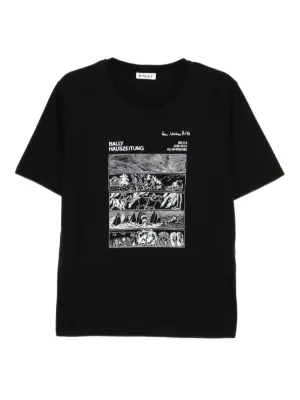 Moncler プリント Tシャツ | ブラック | FARFETCH JP
