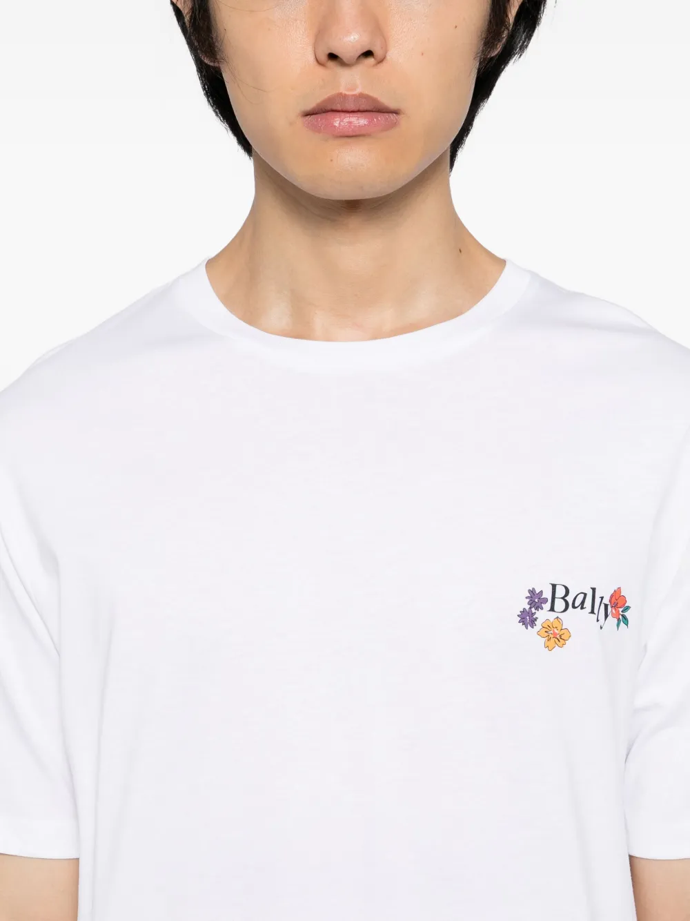Bally Katoenen T-shirt met logoprint Wit