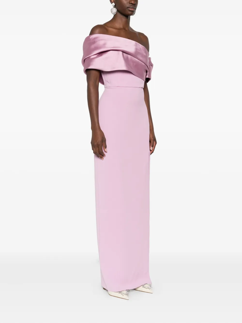 Solace London Alexis maxi-jurk Roze