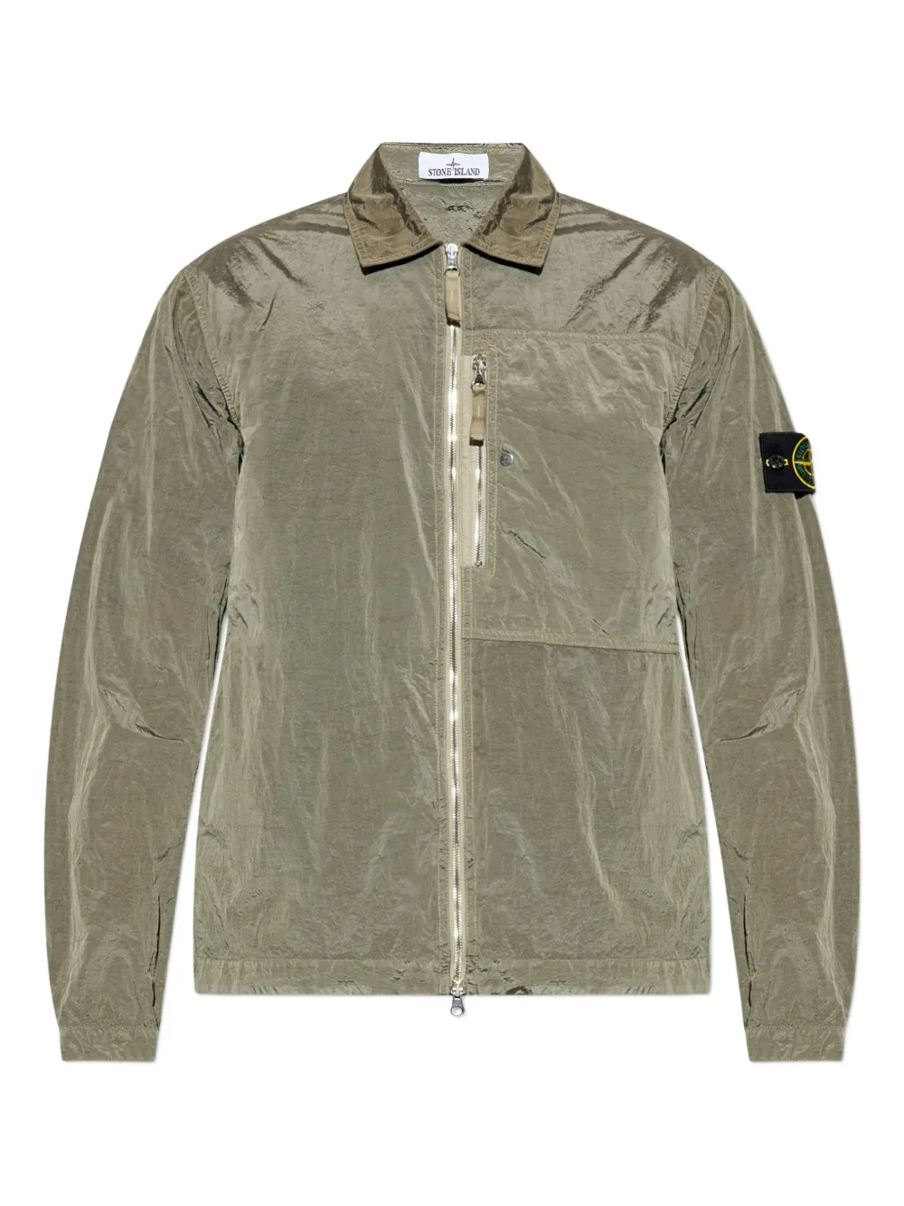 Stone Island sobrecamisa con cierre | verde | Image 1