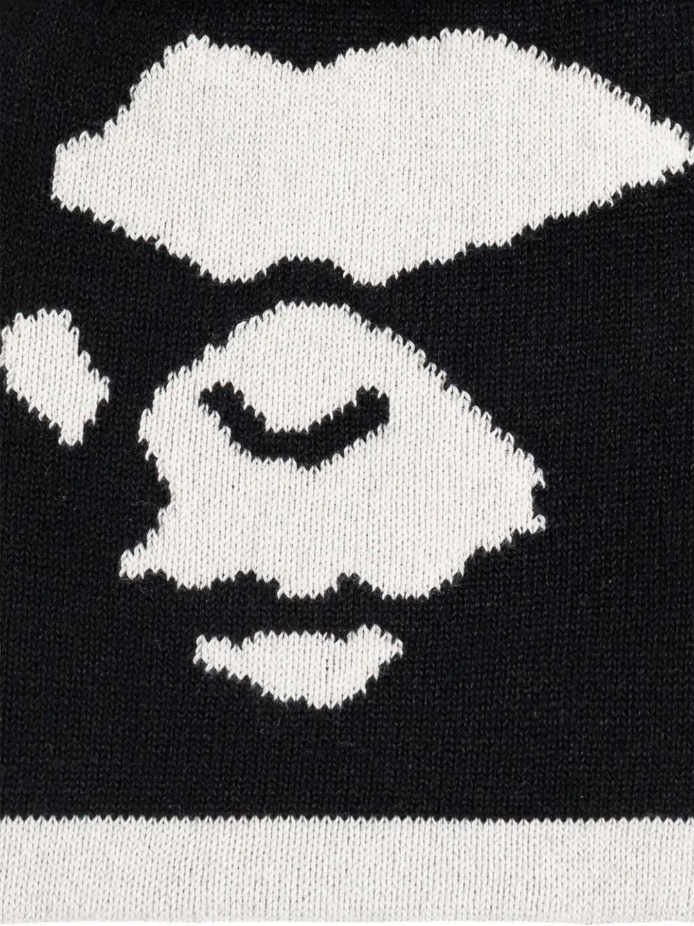 A Bathing Ape Ape-head Beanie Hat In Black