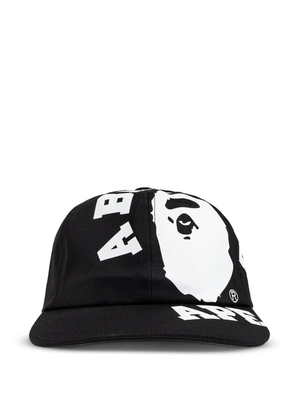 A BATHING APE® graphic-print baseball cap | Black | Image 1
