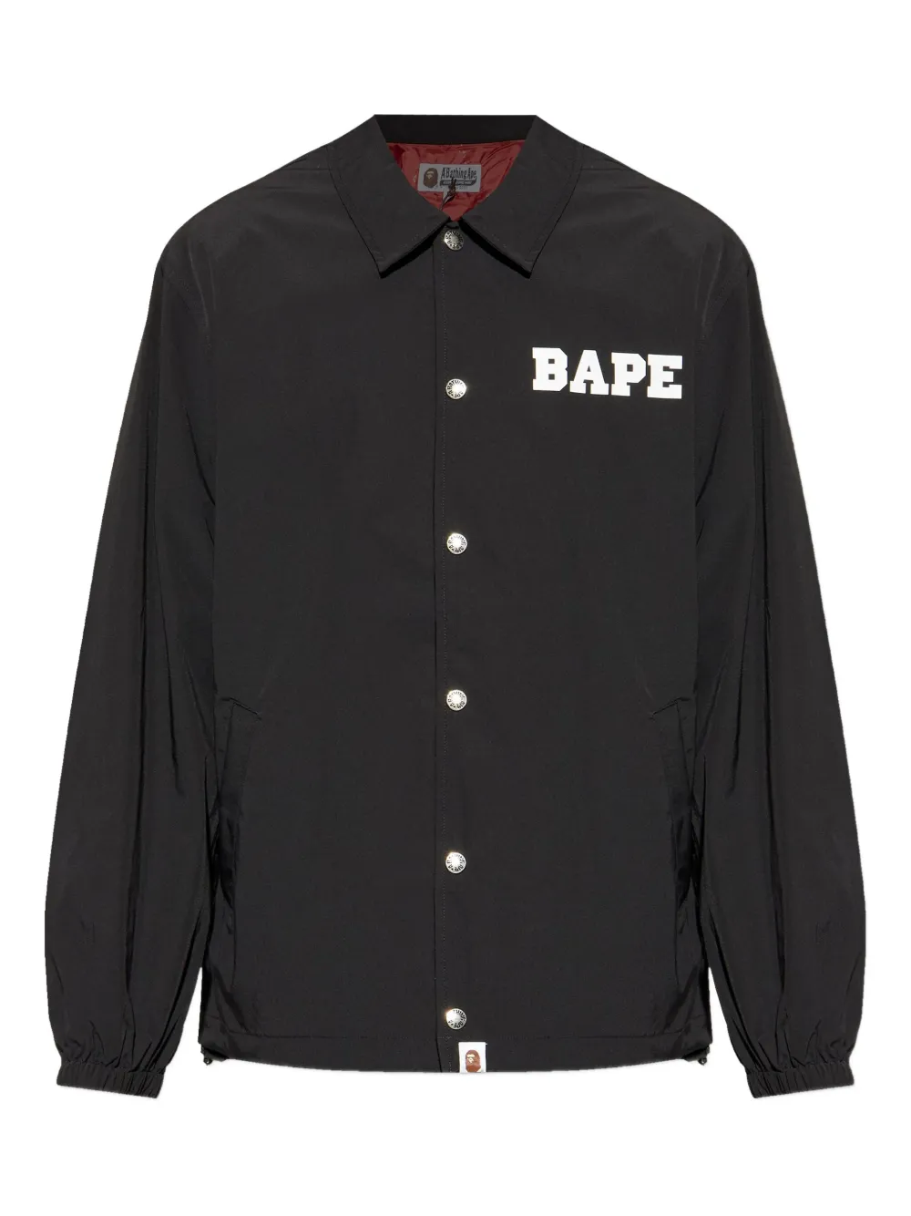 A BATHING APE® College Coach logo jacket | Black | Image 1