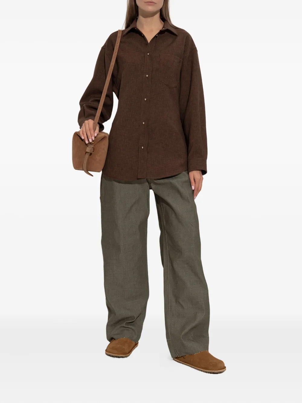 Birkenstock Buckle Strap Mule In Brown