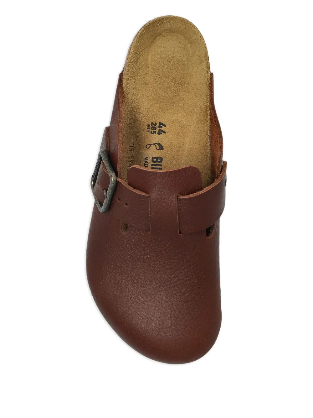 Birkenstock Boston muiltjes met WB-gesp Bruin