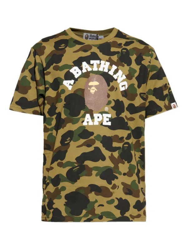 A BATHING APE® カモフラージュ Tシャツ | グリーン | FARFETCH JP