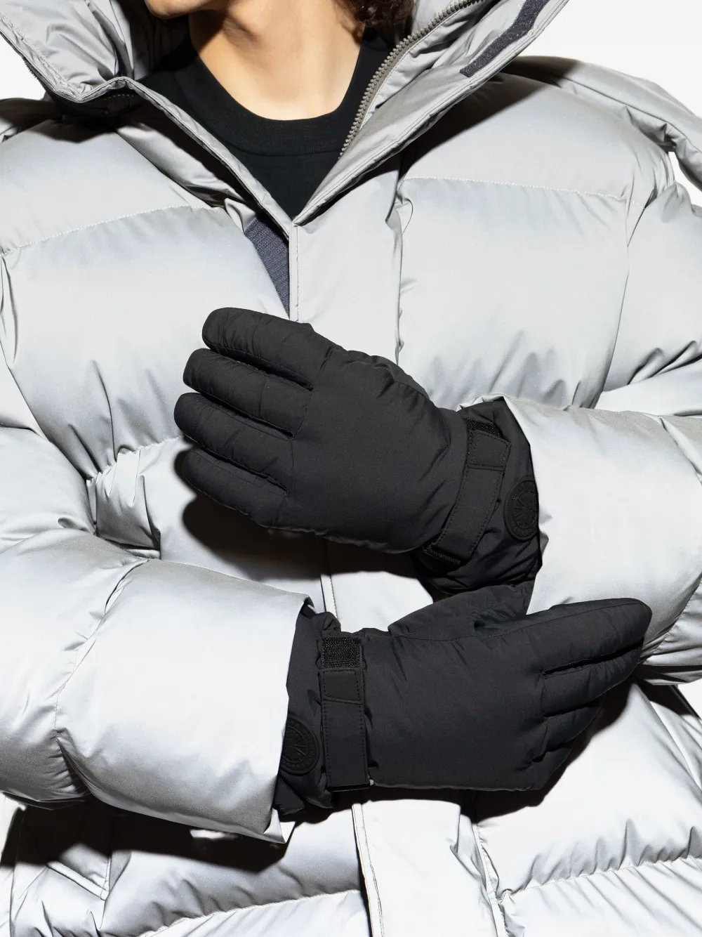 Canada Goose Fundamental handschoenen met logopatch Zwart