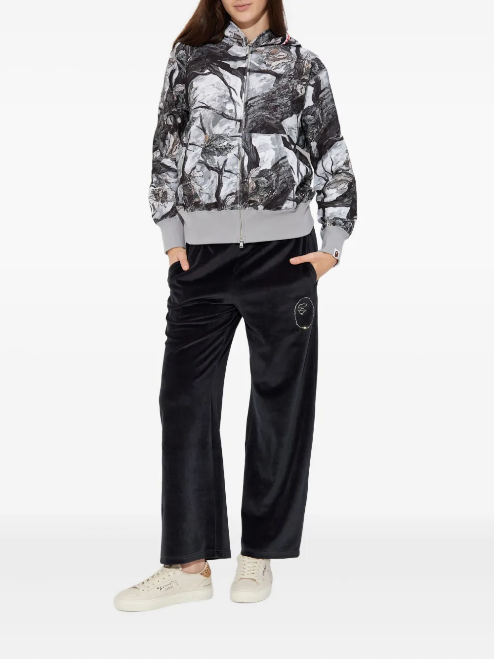 A BATHING APE Tree Edge hoodie - Wit