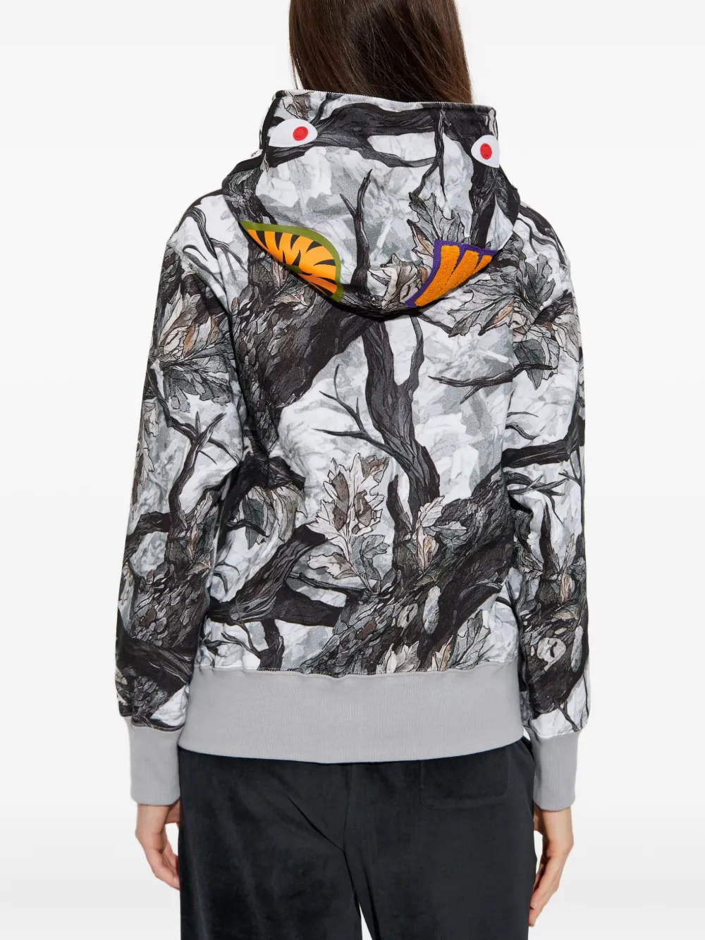 A Bathing Ape Tree Edge Hoodie In Black
