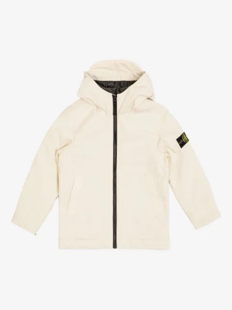 Stone Island Junior hooded Compass-badge jacket
