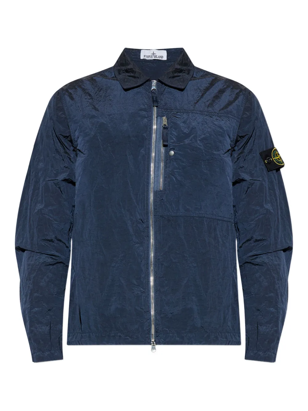 Stone Island sobrecamisa con cierre | azul | Image 1