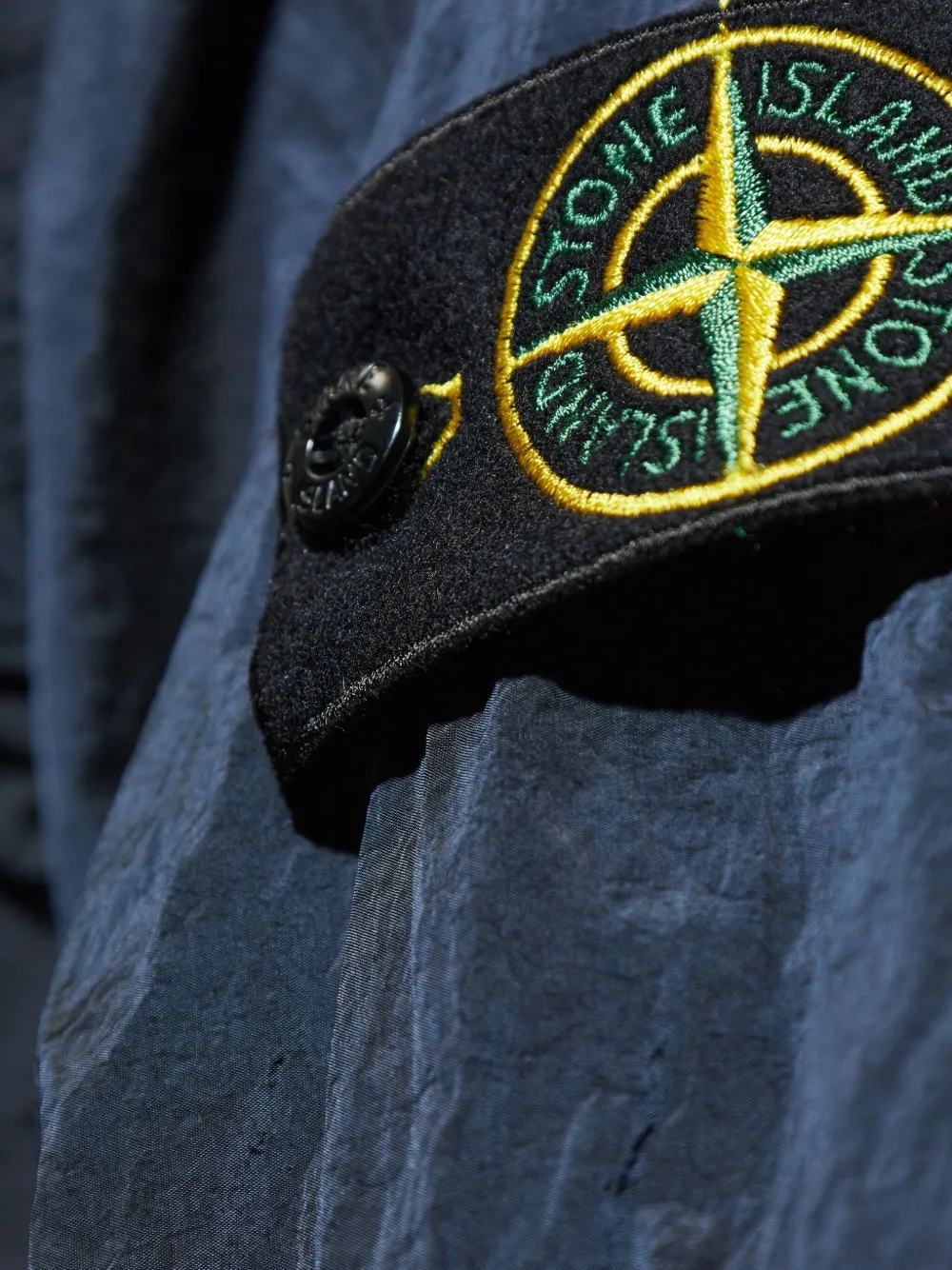 Stone Island Shirtjack met rits Blauw