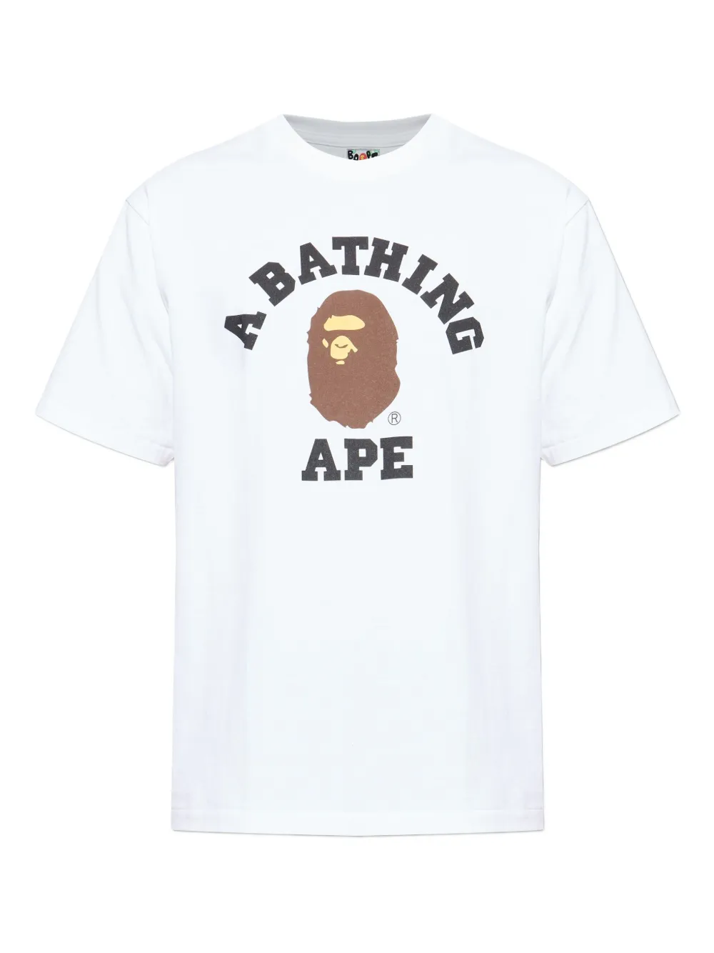 A BATHING APE® playera con logo estampado | blanco | Image 1