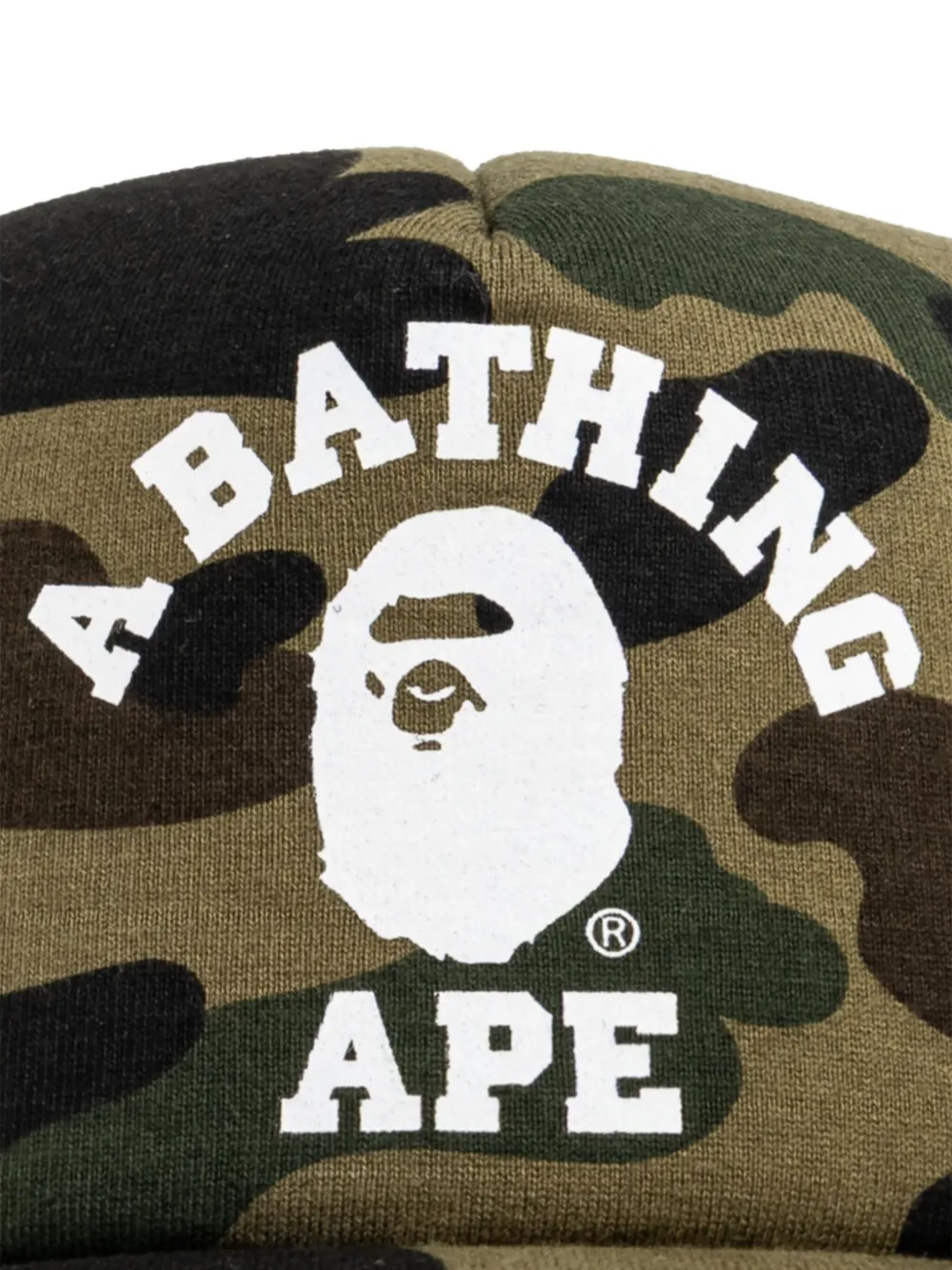 A BATHING APE Pet met logopatch Groen