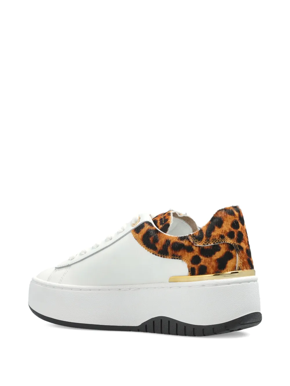 Michael Kors Sneakers met luipaardprint en textuur Wit