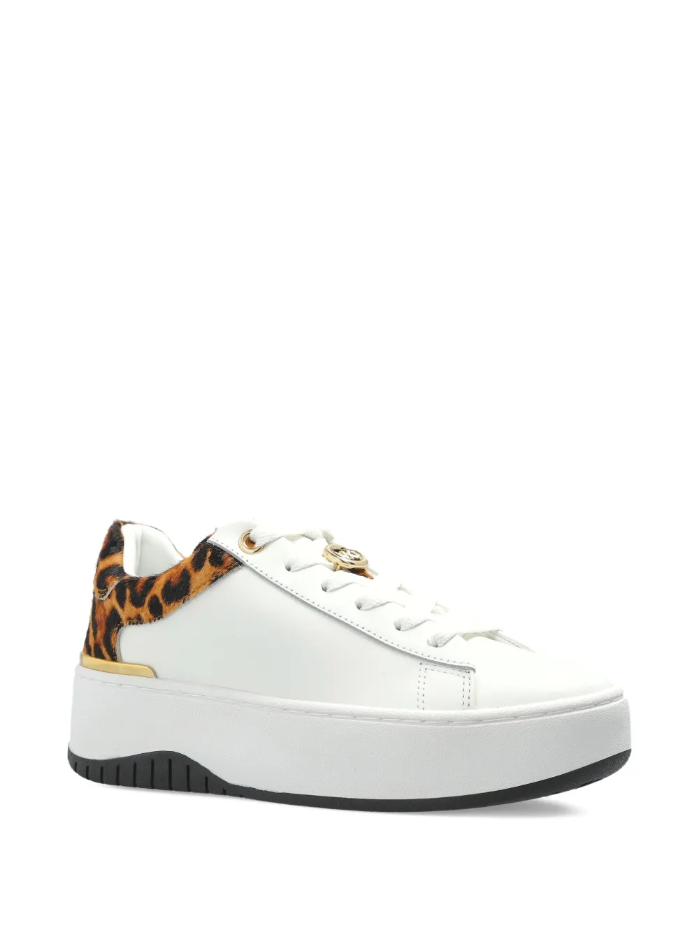 Michael Michael Kors textured leopard sneakers - Wit