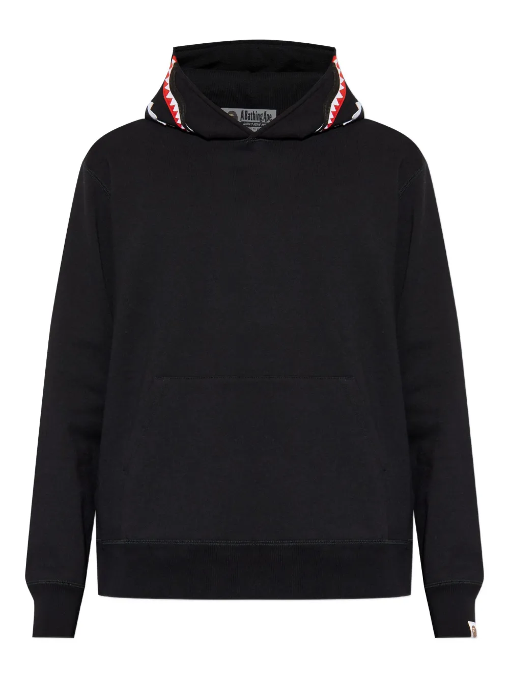 A BATHING APE® sudadera con tiburón y capucha | negro | Image 1