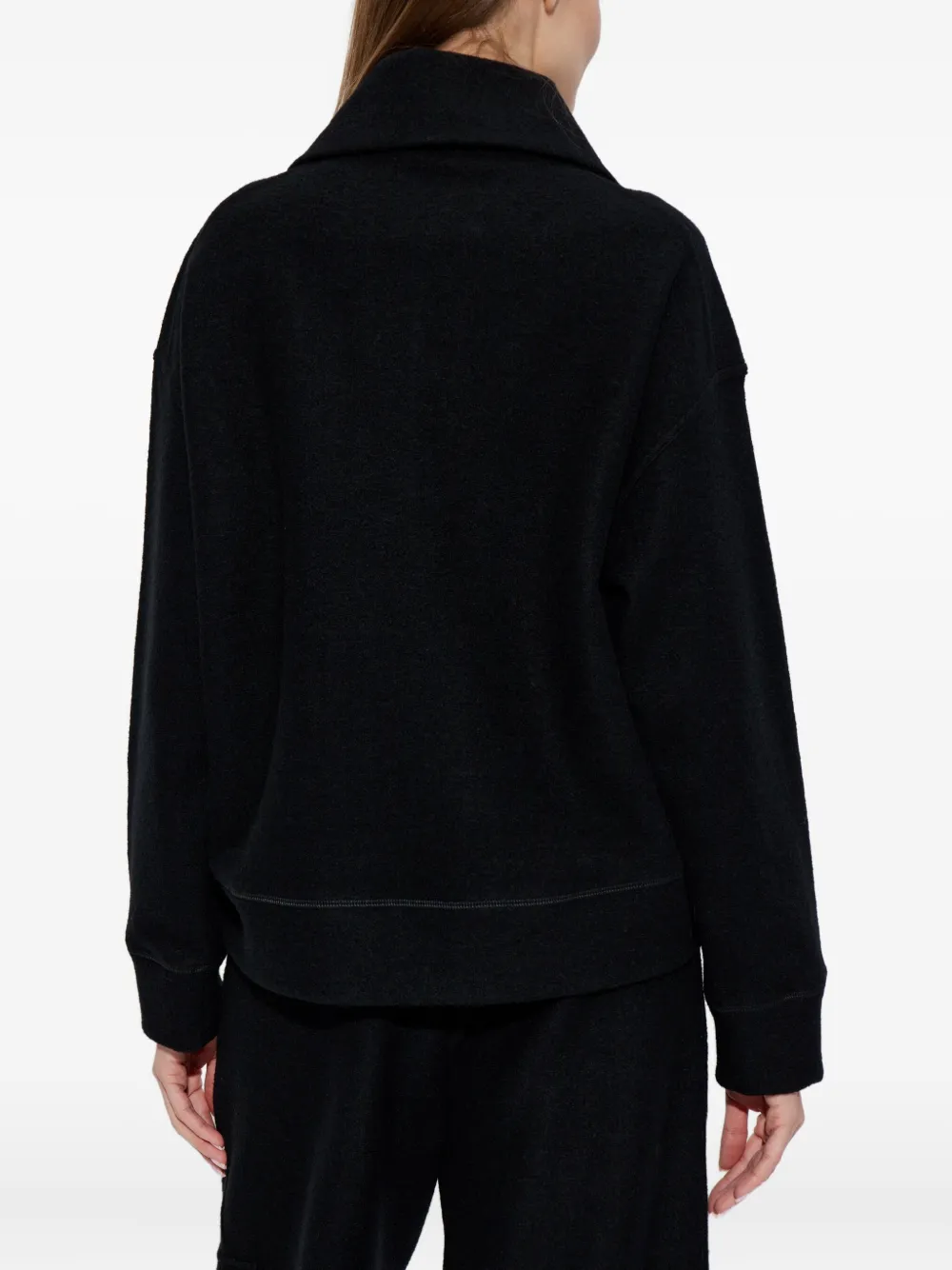 Jil Sander Half-zip Long-sleeve Sweatshirt In Blue
