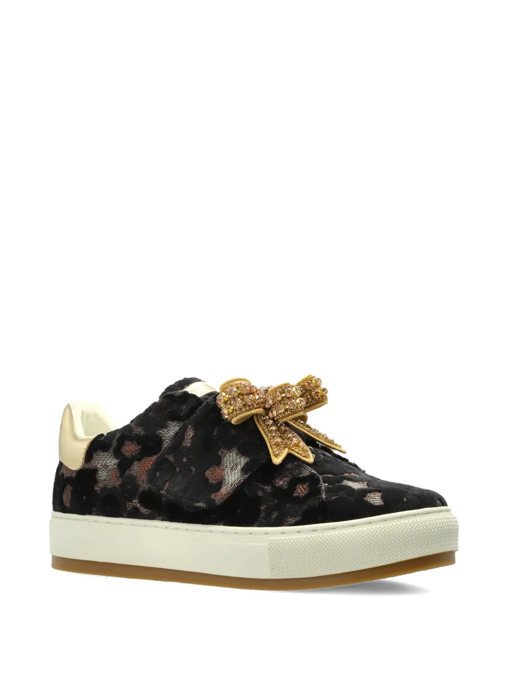 Kurt Geiger London Laney bow detail sneakers - Zwart