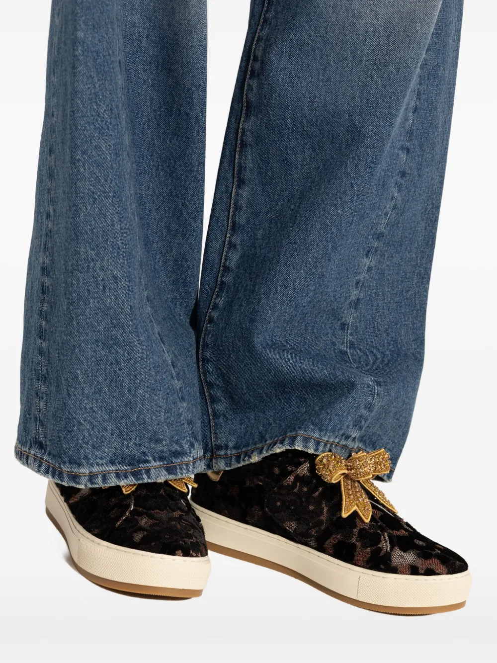 Kurt Geiger Laney Bow Detail Sneakers In Multi