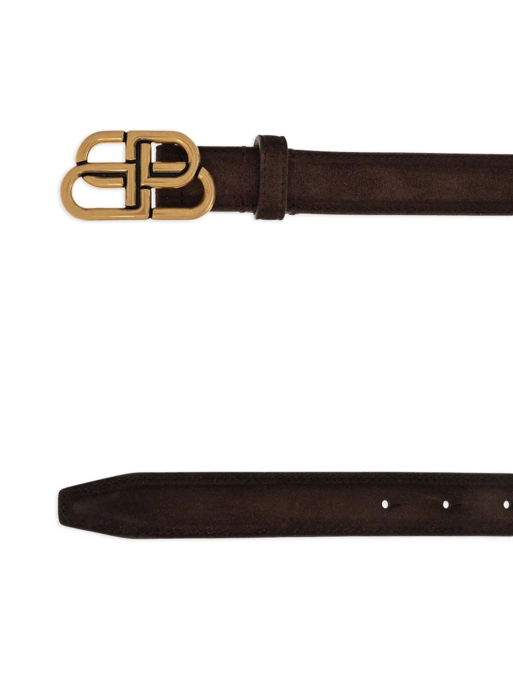Balenciaga Riem met logogesp Bruin