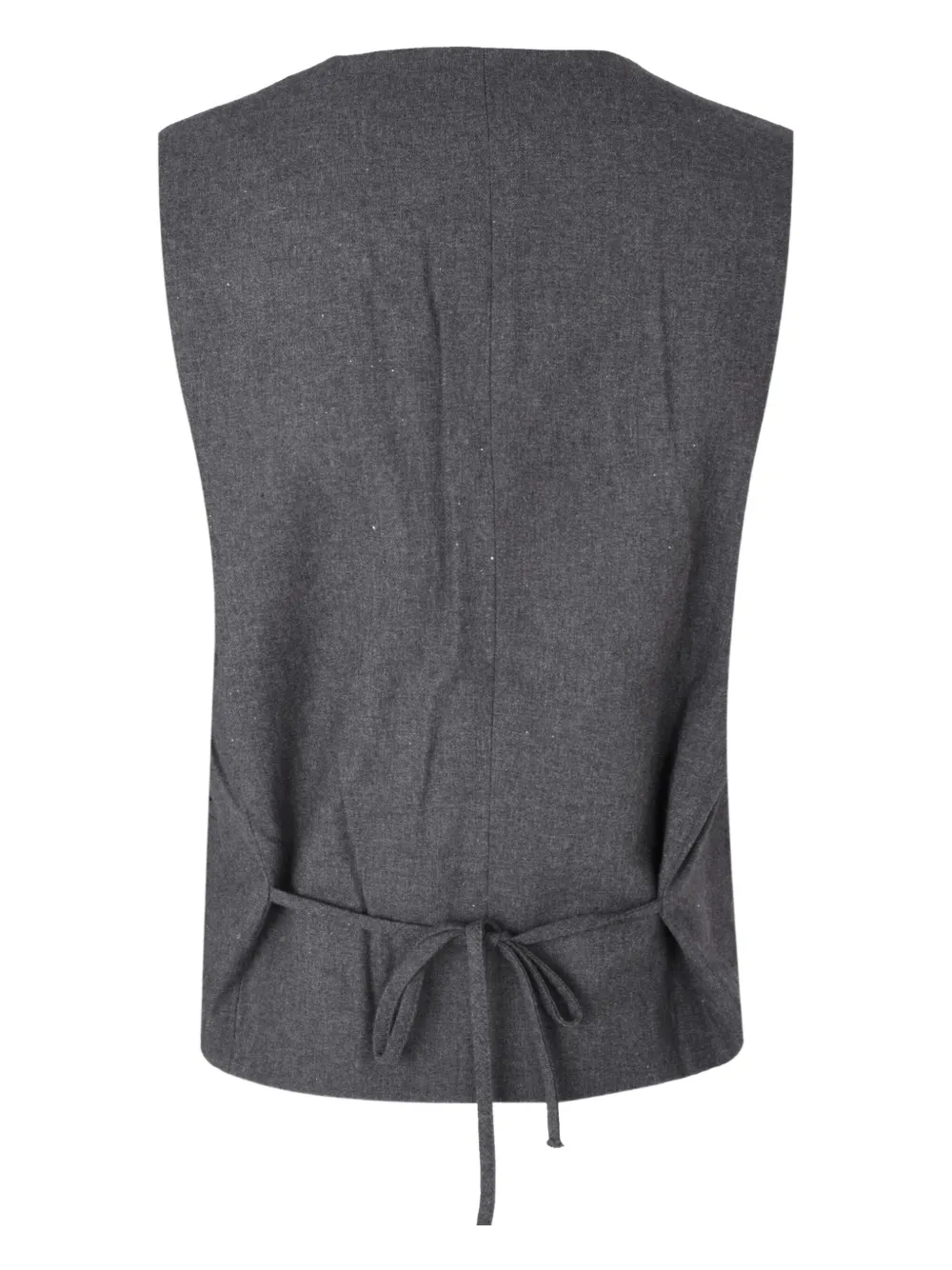 Alohas Lace-up Vest In Black