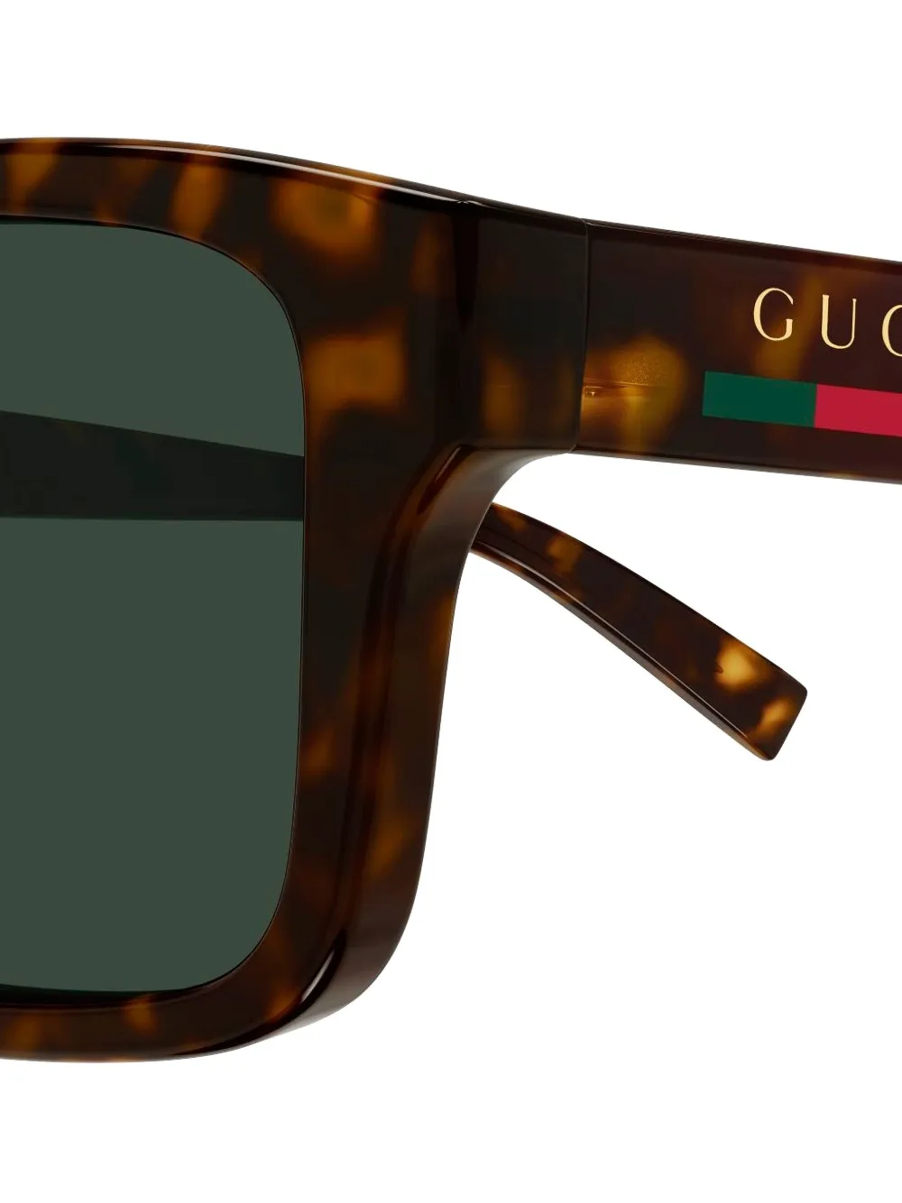 Gucci Eyewear GG1986SA zonnebril met rechthoekig montuur Bruin
