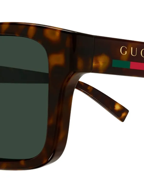 Gucci Eyewear GG1986SA スクエアフレーム サングラス | ブラウン
