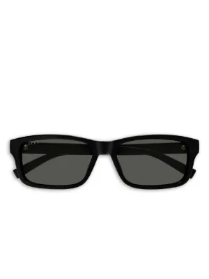 Gucci Eyewear ウェブストライプ サングラス | ブラック | FARFETCH JP