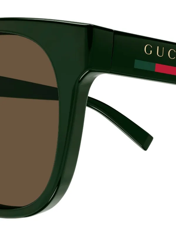 Gucci Eyewear GG1985S square-frame Sunglasses | Green | FARFETCH