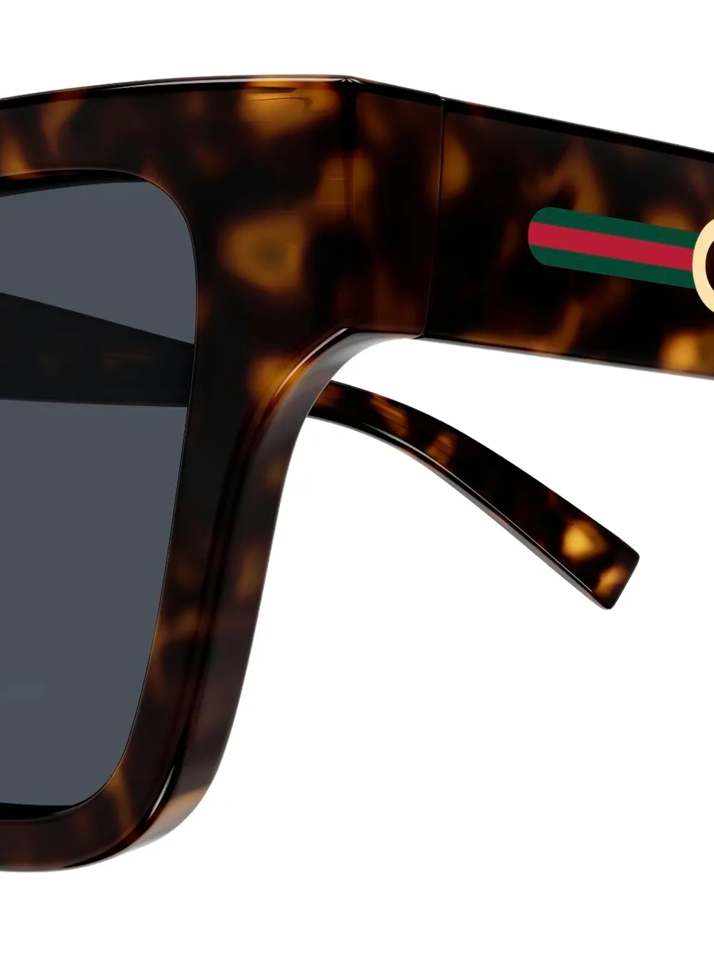 Gucci Eyewear Zonnebril met geometrisch montuur Bruin