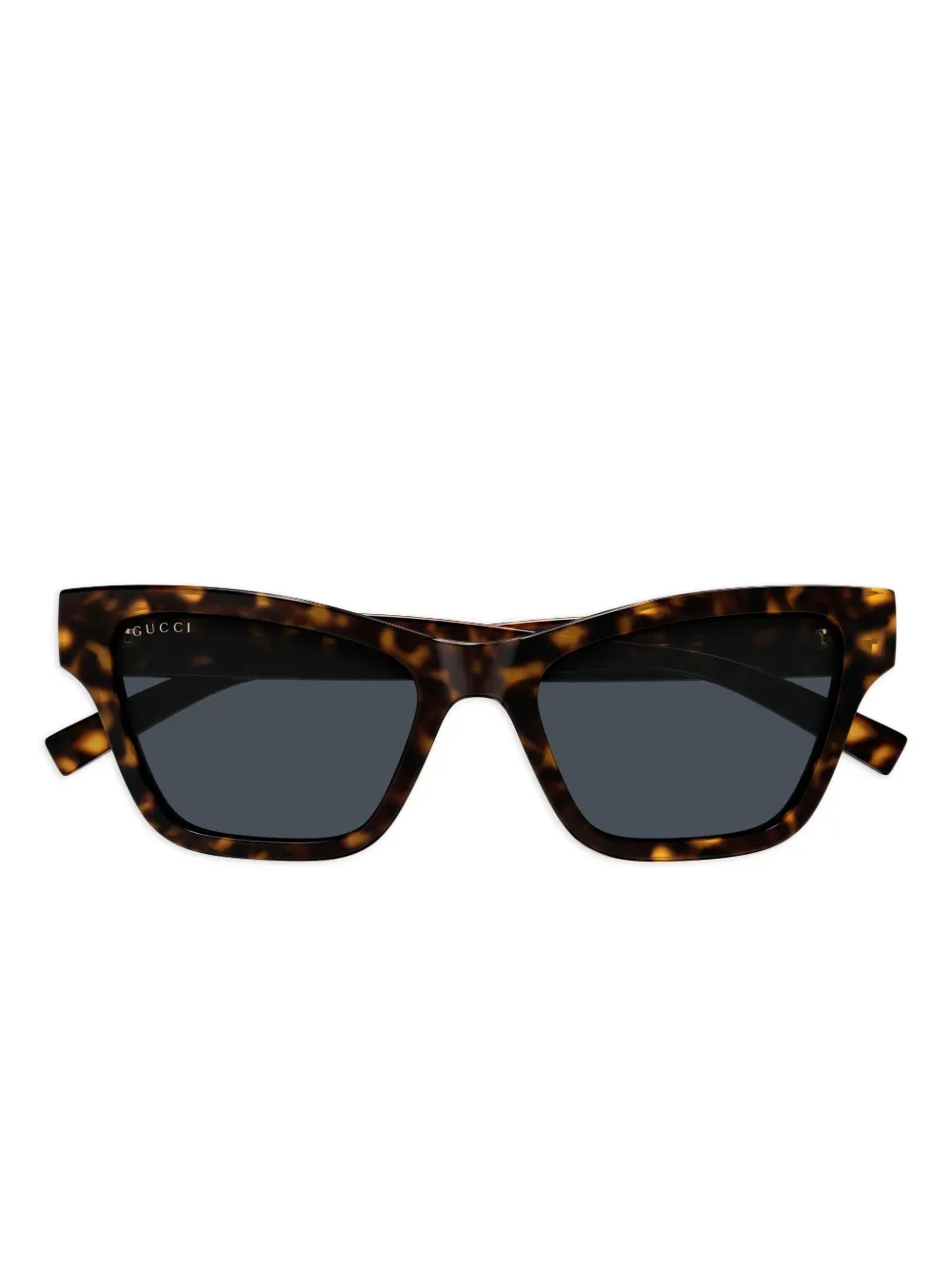 Gucci Eyewear geometric logo sunglasses - Marrone