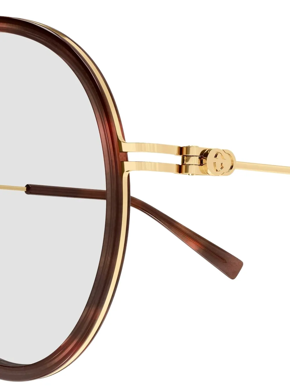 Gucci Eyewear GG1981S zonnebril met dubbele neusbrug - Bruin