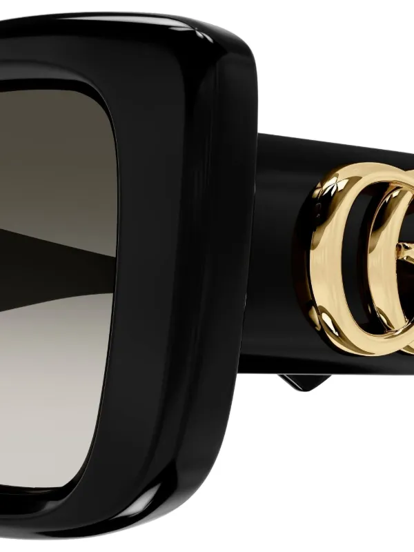 Gucci Eyewear バタフライフレーム サングラス | ブラック | FARFETCH JP