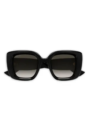 Gucci Eyewear Interlocking G-logo Sunglasses | Black | FARFETCH