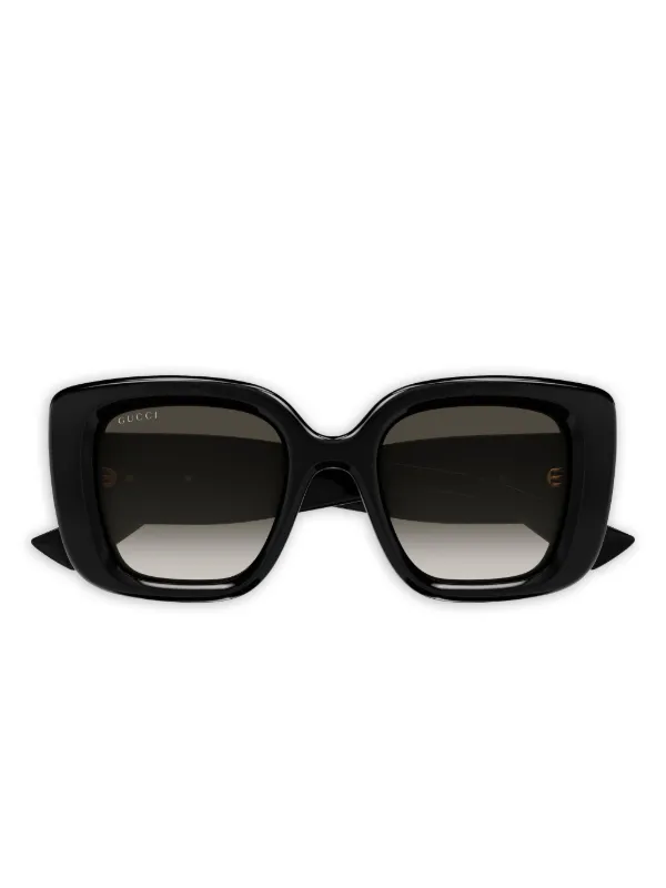 グッチ ミケーレ サングラス バタフライ ブラック 62□15 130 バタフライ サングラス（アジアン フィット） ・ブラック | GUCCI公式