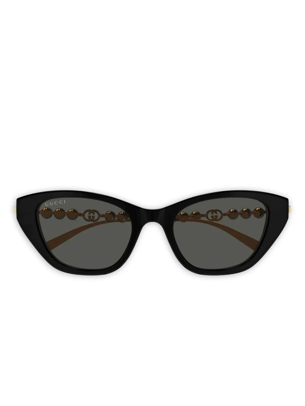 Gucci Eyewear Cat-Eye-Sonnenbrille mit Zierperlen | Schwarz | Image 1