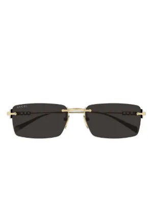 Gucci Eyewear GG1962S ダブルブリッジ サングラス | ゴールドトーン