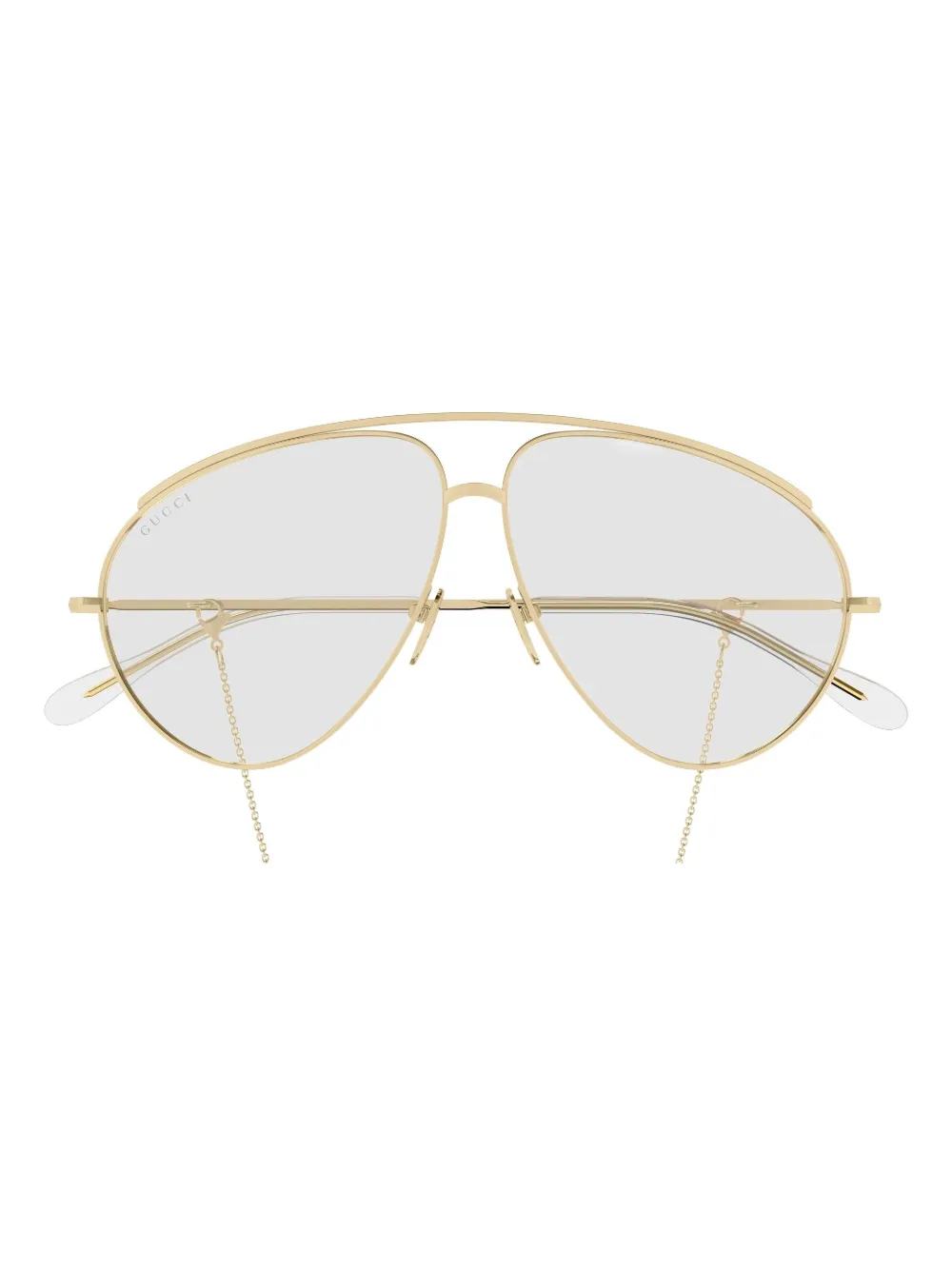 Gucci Eyewear Zonnebril met piloten montuur Goud