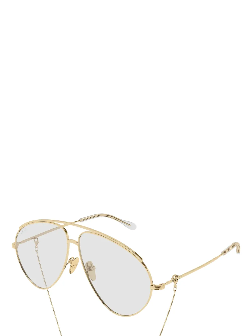 Gucci Eyewear Zonnebril met piloten montuur Goud