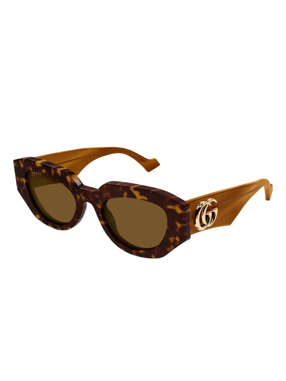 Gucci Eyewear geometric logo sunglasses - Bruin