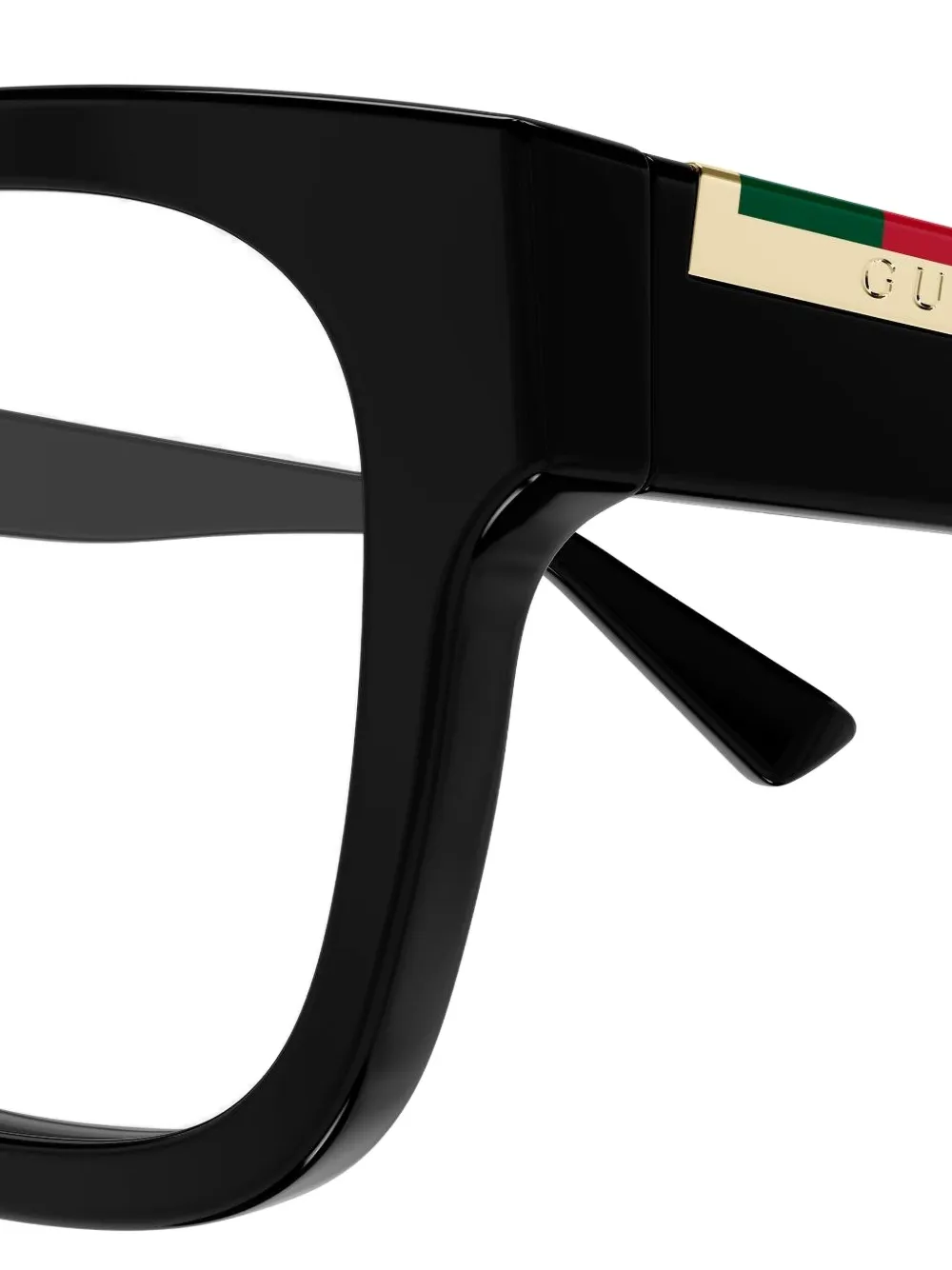 Gucci Eyewear Bril met rechthoekig montuur Zwart