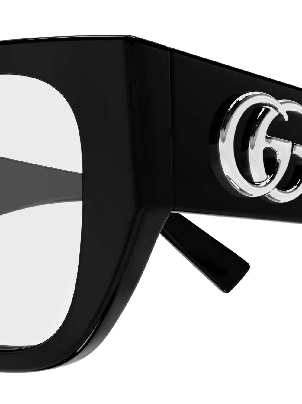 Gucci Eyewear Bril met logodetail Zwart