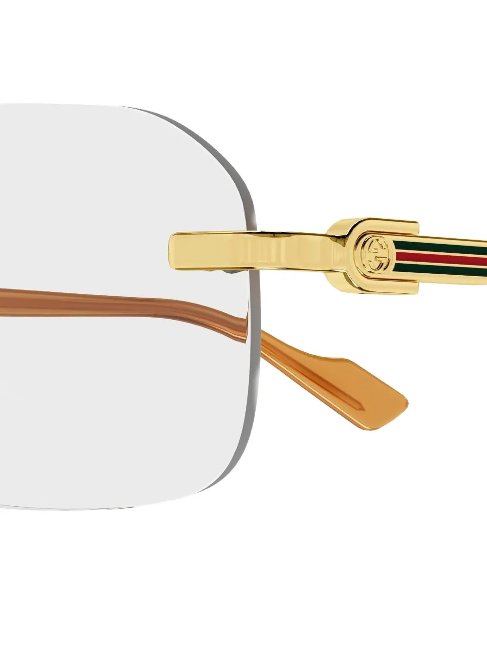 Gucci Eyewear Armação de óculos retangular com logo | Image 2