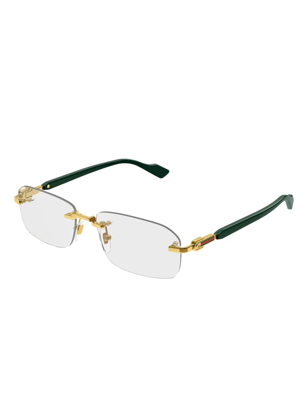 Gucci Eyewear logo-detail glasses | Gold | Image 1